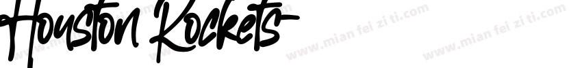 Houston Rockets字体转换